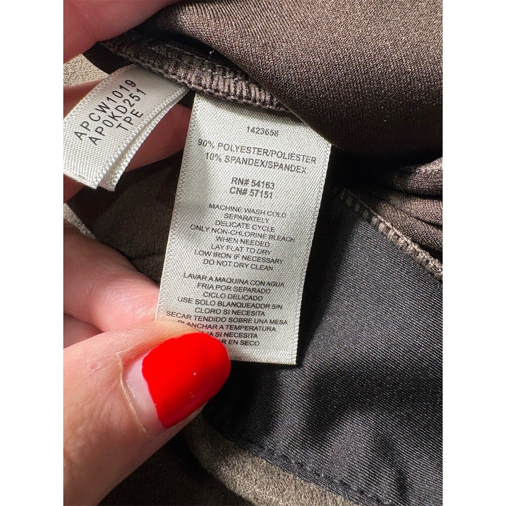 Andrew Marc Pants Womens Size M Brown High Rise Skinny Pull-On Stretch - Picture 8 of 8